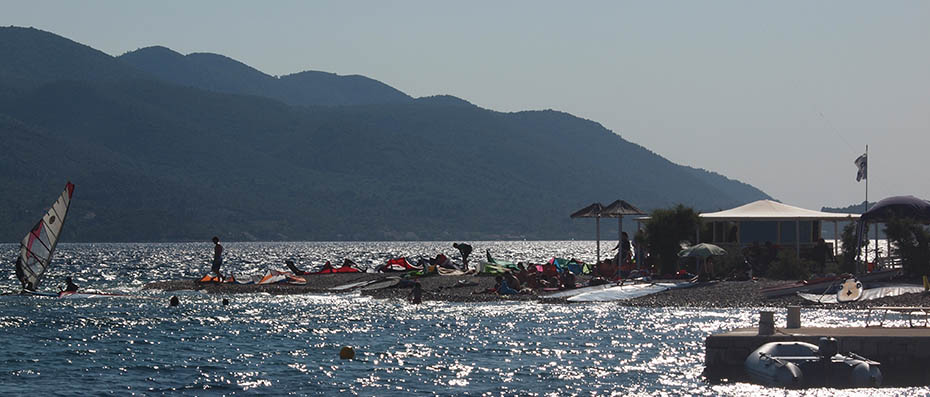 viganj windsurfing beach view
